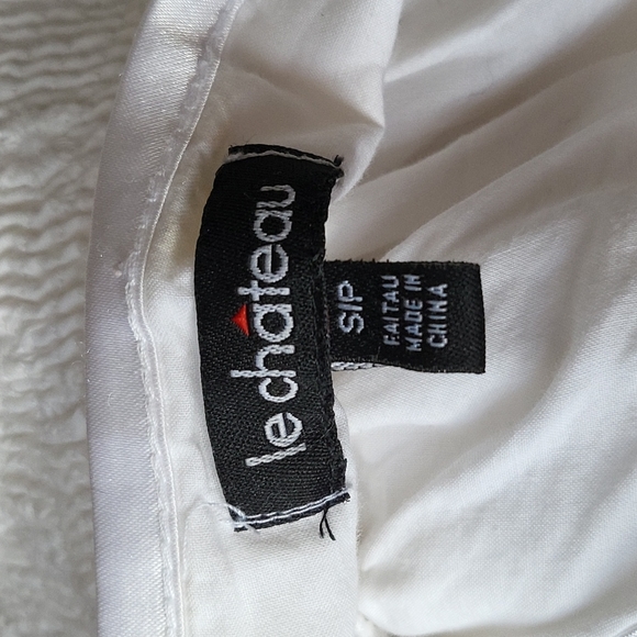 Le Chateau babydoll dress size S white lined - Picture 8 of 8